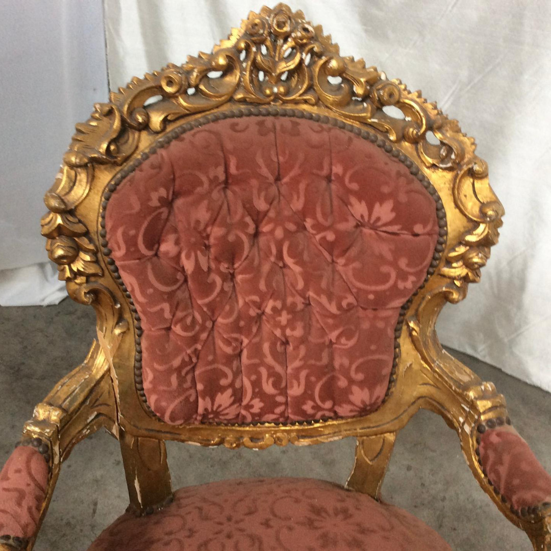 Coppia di poltrone stile Luigi XV - immagine 2