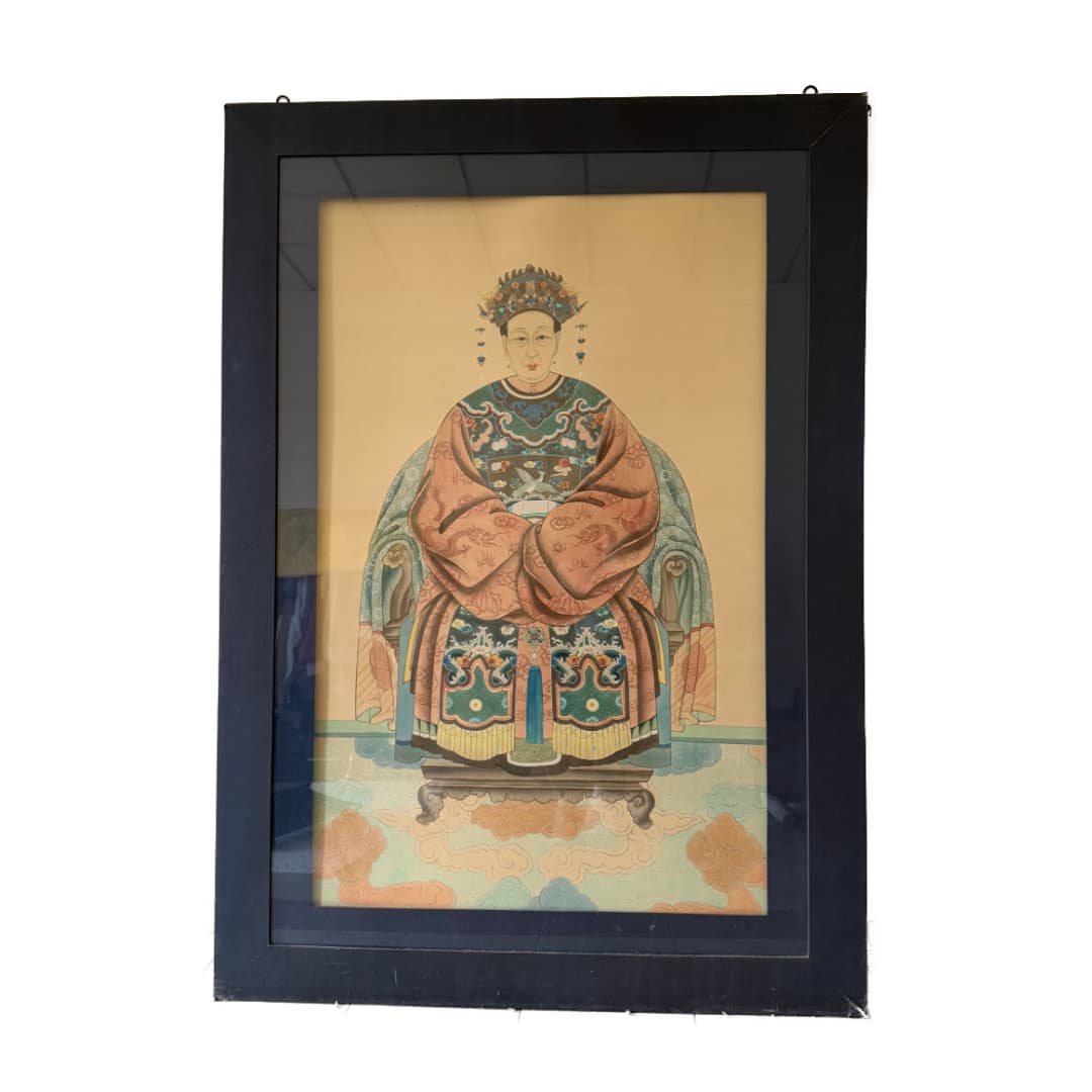 Quadro monumentale anni 70, antenata cinese