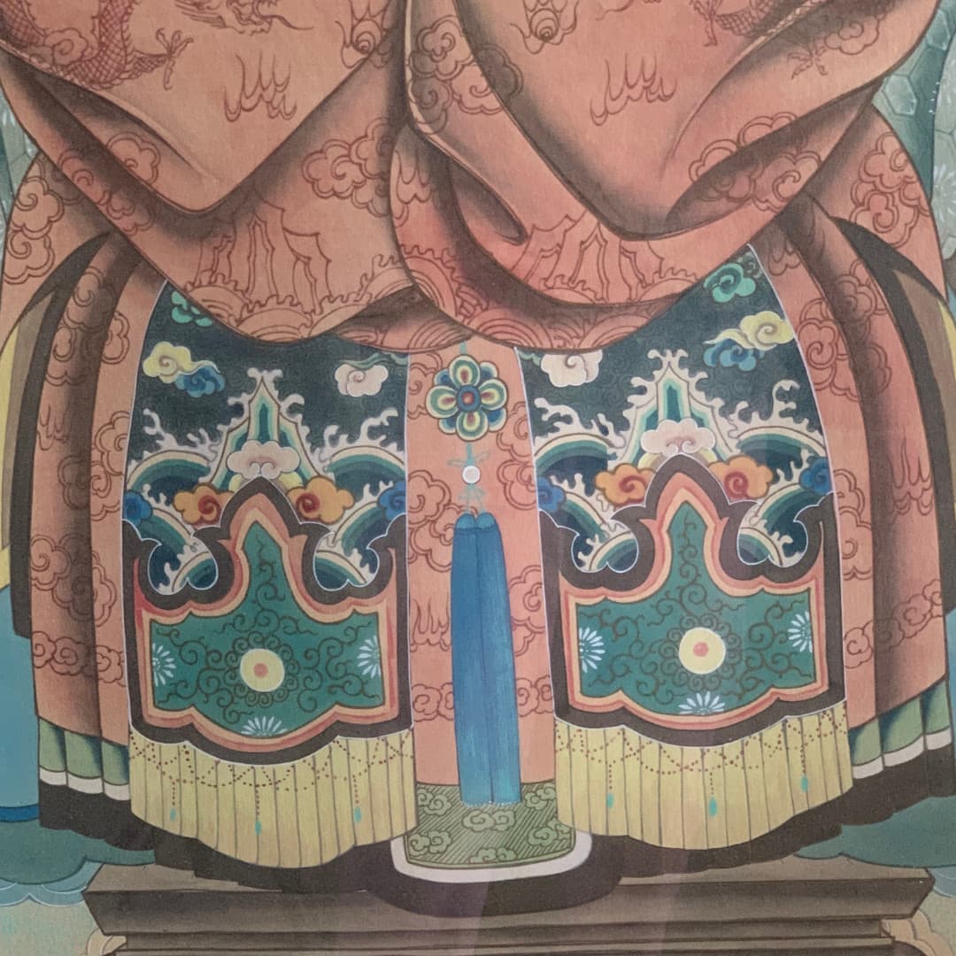 Quadro monumentale anni 70, antenata cinese - immagine 5