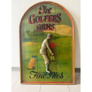 Grande Insegna Vintage Inglese "The Golfers Arms"